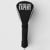 Grappig Bad Dad Joke Expert BOLD TYPOGRAFIE Golfheadcover (Voorkant)