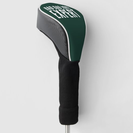 Grappig Bad Dad Joke Expert BOLD TYPOGRAFIE Golfheadcover (Schuin)