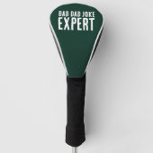 Grappig Bad Dad Joke Expert BOLD TYPOGRAFIE Golfheadcover (Voorkant)