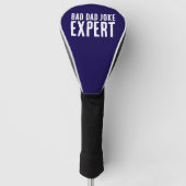 Grappig Bad Dad Joke Expert BOLD TYPOGRAFIE Golfheadcover (Voorkant)