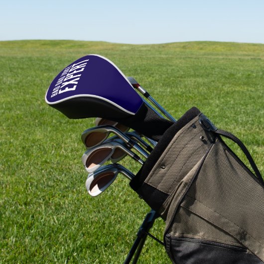 Grappig Bad Dad Joke Expert BOLD TYPOGRAFIE Golfheadcover (Insitu)
