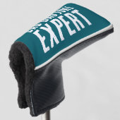 Grappig Bad Dad Joke Expert BOLD TYPOGRAFIE Golfheadcover (3/4 voorkant)