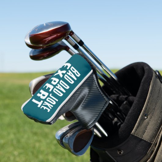Grappig Bad Dad Joke Expert BOLD TYPOGRAFIE Golfheadcover (Insitu)