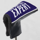 Grappig Bad Dad Joke Expert BOLD TYPOGRAFIE Golfheadcover (3/4 voorkant)