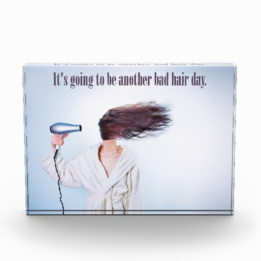 Grappig Bad Hair Dag fotoblok (Voorkant)