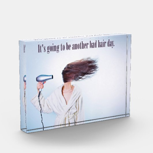 Grappig Bad Hair Dag fotoblok (Links)