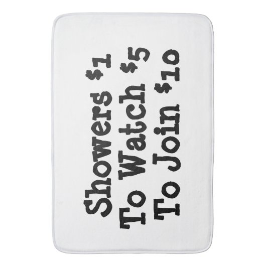 Grappig badmat (Voorkant Verticaal)