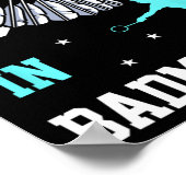 Grappig Badminton Design - Ich Bin Das Bad In Badm Poster (Hoek)