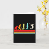 Grappig Badminton Evolution Retro ontwerp voor Kaart (Gele Bloem)