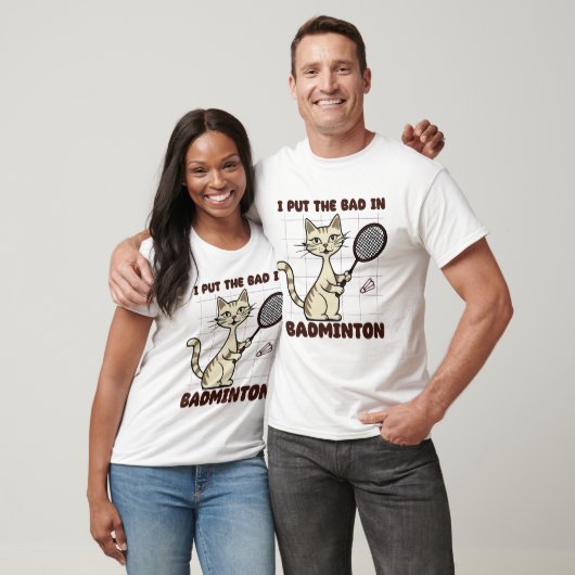 Grappig Badminton Gezegde T-shirt (Unisex)