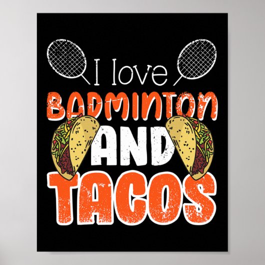 Grappig Badminton Gift Idee voor Badminton Speler Poster (Voorkant)