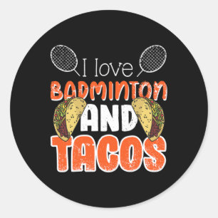 Grappig Badminton Gift Idee voor Badminton Speler  Ronde Sticker