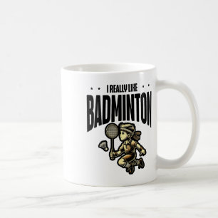 Grappig Badminton Racket Lover Design Koffiemok