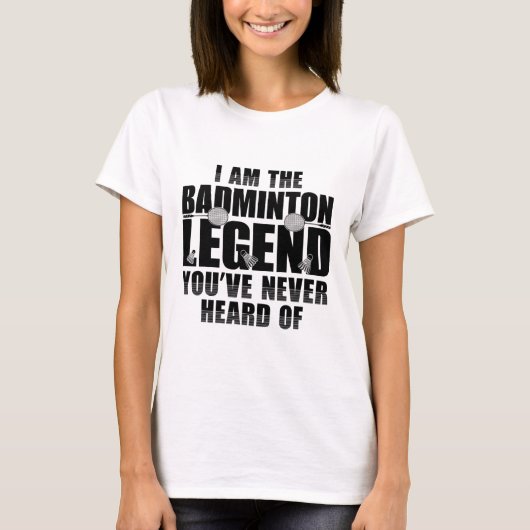 Grappig Badminton Shirt Mannen Vrouwen Badminton S (Voorkant)
