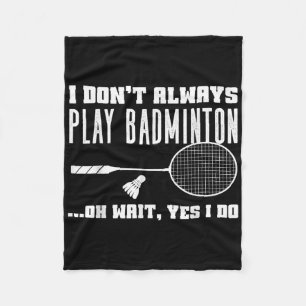 Grappig Badminton Shirt Mannen Vrouwen Badminton S Fleece Deken