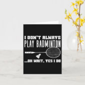 Grappig Badminton Shirt Mannen Vrouwen Badminton S Kaart (Gele Bloem)