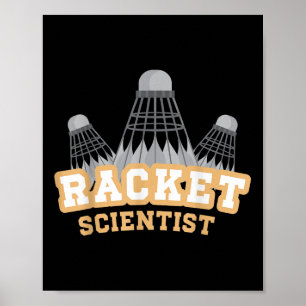 Grappig badminton shirt mannen vrouwen badminton s poster