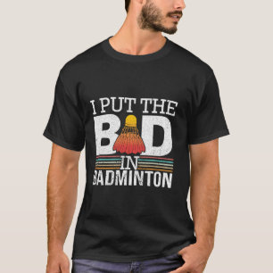Grappig badminton T-shirt voor badmintonspelers la