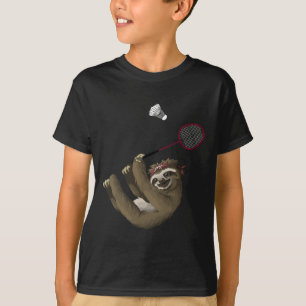 Grappig badmintonontwerp voor badmintonspelers en t-shirt