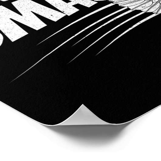 Grappig badmintonontwerp voor mannen vrouwen kinde poster (Hoek)