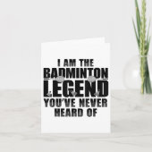 Grappig badmintonshirt mannen vrouwen badmintonspe kaart (Voorkant)