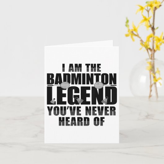 Grappig badmintonshirt mannen vrouwen badmintonspe kaart (Gele Bloem)