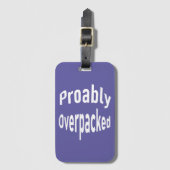 Grappig Bagagelabel (Voorkant (verticaal))