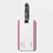 Grappig bagagelabel met daarop "Mijne" geschreven (Achterkant verticaal)