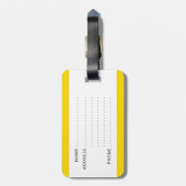 Grappig bagagelabel met "Mijn stuf" erop geschreve (Achterkant verticaal)