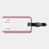 Grappig bagagelabel met "Mijn stuf" erop geschreve (Achterkant horizontaal)