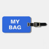 Grappig bagagelabel met "Mijn tas" erop geschreven (Voorkant horizontaal)