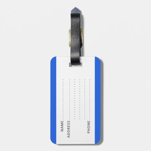 Grappig bagagelabel met "Mijn tas" erop geschreven (Achterkant verticaal)