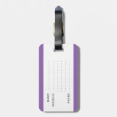 Grappig bagagelabel met "Mijn tas" erop geschreven (Achterkant verticaal)