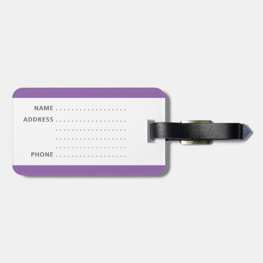 Grappig bagagelabel met "Mijn tas" erop geschreven (Achterkant horizontaal)