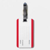 Grappig bagagelabel met "Mijn tas" erop geschreven (Achterkant verticaal)