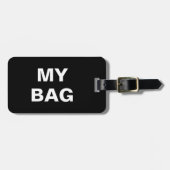 Grappig bagagelabel met "Mijn tas" erop geschreven (Voorkant horizontaal)