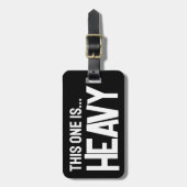 Grappig bagagelabel voor de overpacker (Voorkant verticaal)