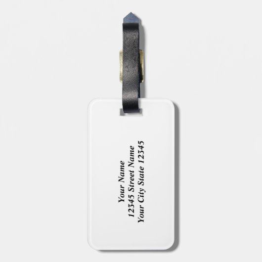 Grappig bagagelabel voor marathonloper (Achterkant verticaal)