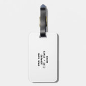 Grappig bagagelabel voor tassen en koffers | Gifti (Achterkant verticaal)