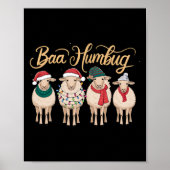 Grappig Bah Humbug Kerst Grappig Schaap Kerst B Poster (Voorkant)