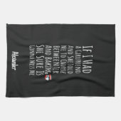 Grappig bakgeschenk voor hem tienerjongens mannen theedoek (Horizontaal)