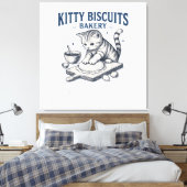 Grappig Bakken Canvas Afdruk (Insitu (Slaapkamer))