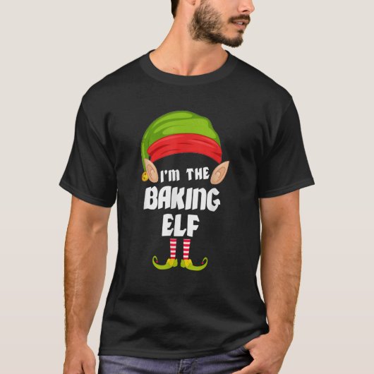 Grappig bakken elf bijpassende familie groep PJ Ke T-shirt (Voorkant)