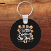 Grappig Bakken Meer Dan Koekjes Deze Kerst Zwang Sleutelhanger (Voorkant)