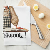 Grappig Bakken Meisje Grappig Keuken Handdoek, Bak Theedoek (Quarter Fold)