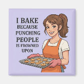 Grappig bakkerscadeau sarcastische keuken humor magneet (Voorkant)