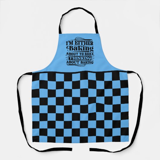 Grappig bakwoord kunst schort (Voorkant)