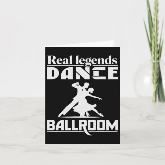 Grappig Ballroom Dancing Design voor Ballroom Danc Kaart (Voorkant)