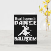 Grappig Ballroom Dancing Design voor Ballroom Danc Kaart (Gele Bloem)