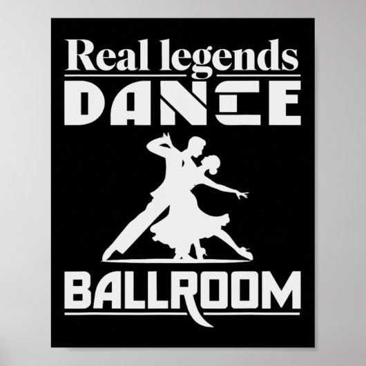 Grappig Ballroom Dancing Design voor Ballroom Danc Poster (Voorkant)